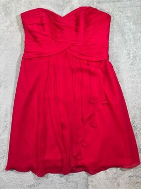 NWT Cherry red size 12 David’s bridal dress